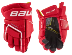 Bauer Supreme Ultrasonic Youth Hockey Gloves -Hockey Sale Shop 1058655 RED