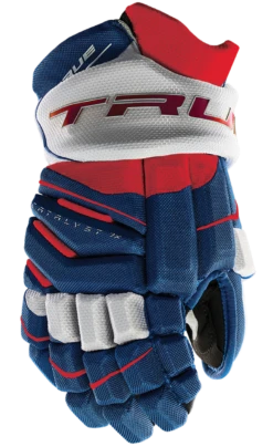 True Hockey True Catalyst 7X Junior Hockey Gloves -Hockey Sale Shop CT7xGlove Red White Blue