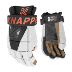 Knapper AK5 Ball Hockey Gloves -Hockey Sale Shop Knapper Gants AK5 blanc noir corail 600x600 1
